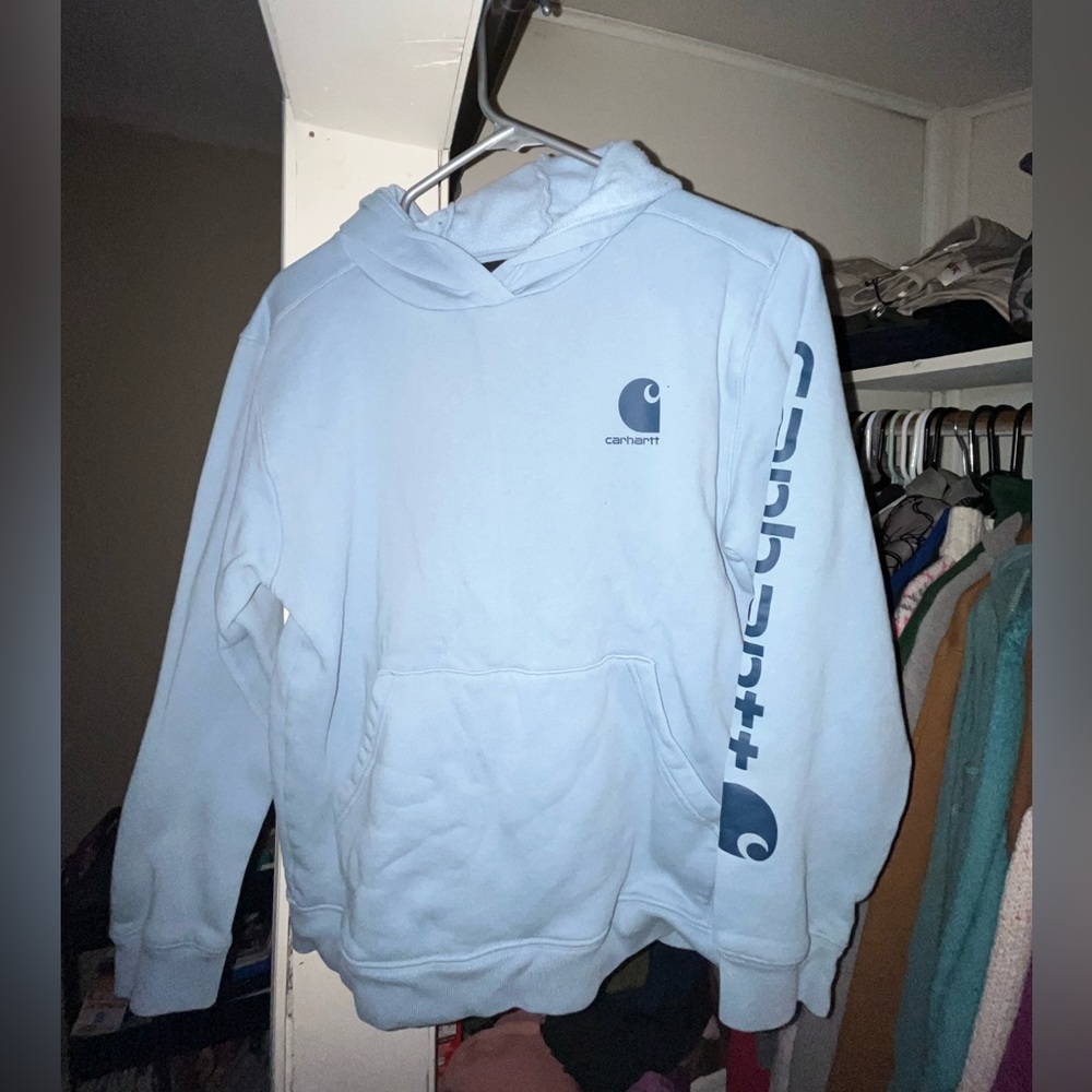 Carhartt light blue boys hoodie